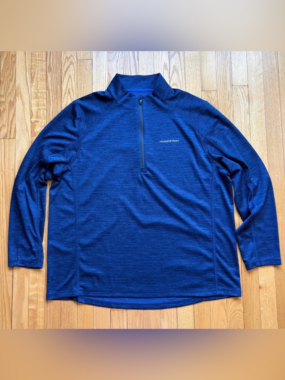 Vineyard Vines Men’s 1/4 Zip Up Performance Pullover 2XL XXL Blue Solid